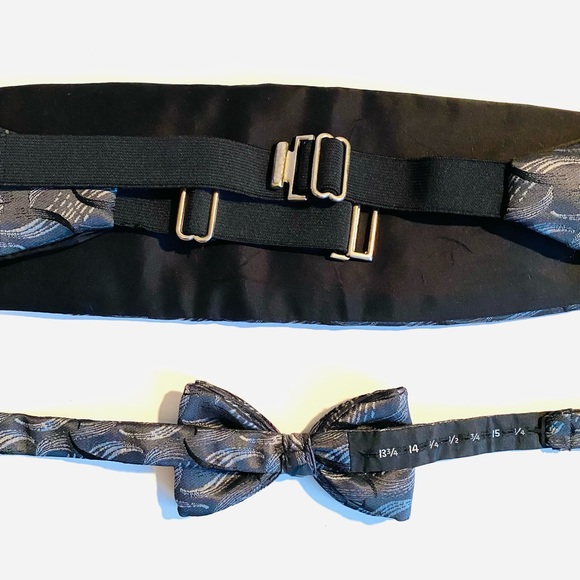 🌴 Adolfo Cummerbund & Bow Tie - Adjustable - Picture 7 of 9